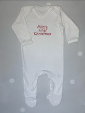 Load image into Gallery viewer, First Christmas Babygrow