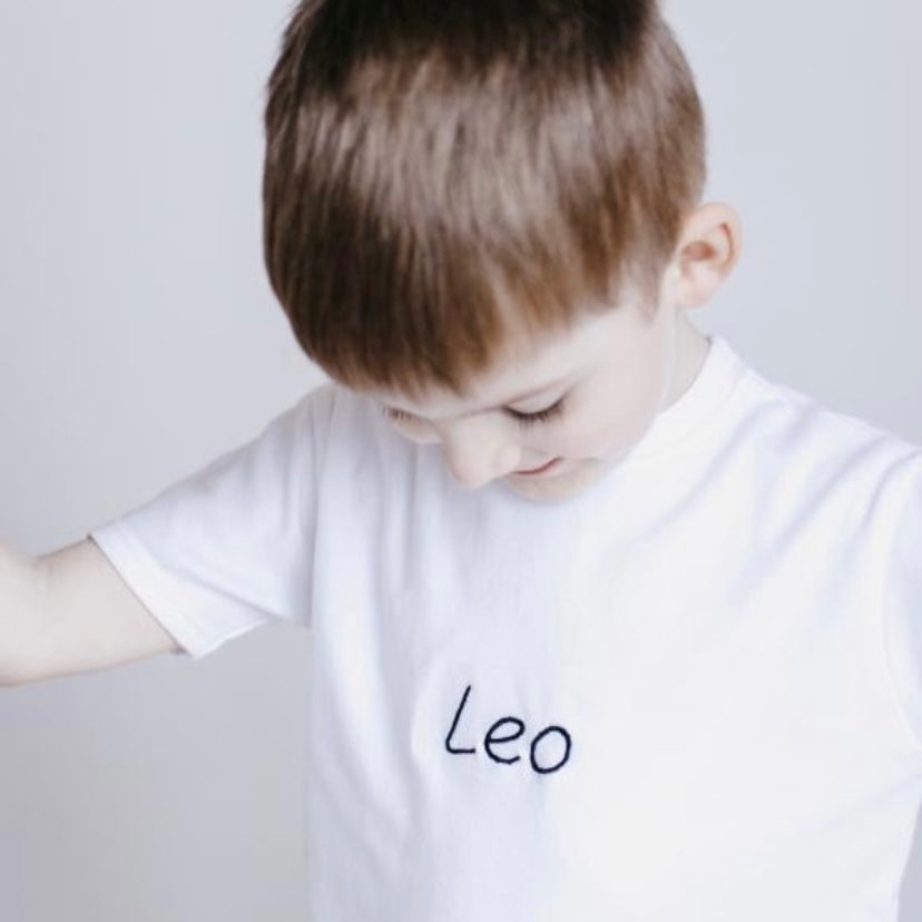 Personalised name in large font T-shirt