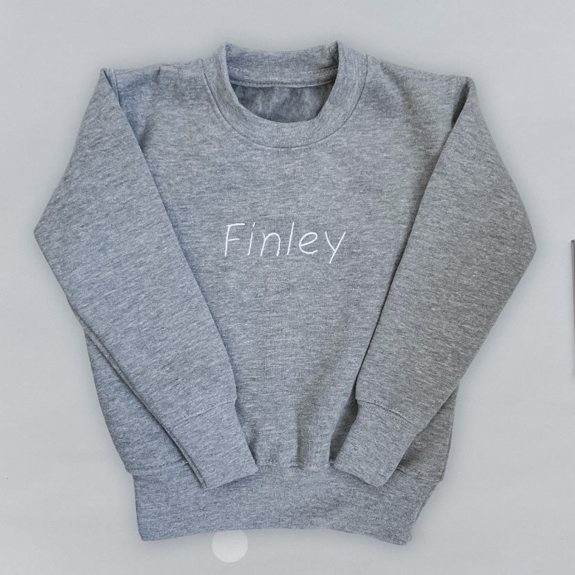 Large name sweater