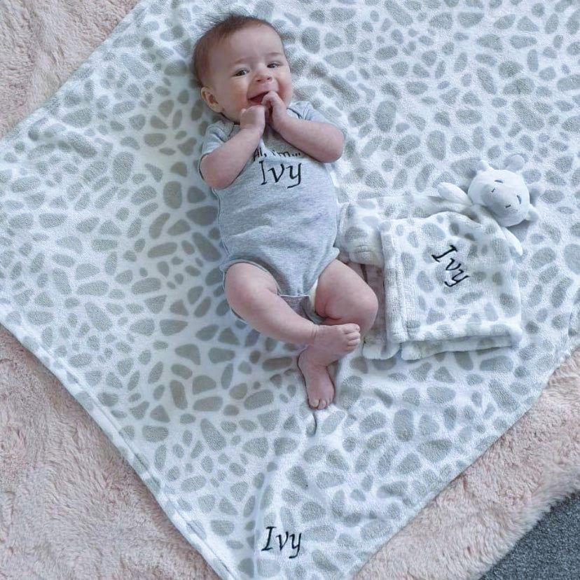Comforter, blanket and vest