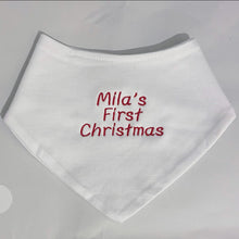 Load image into Gallery viewer, First Christmas bib

